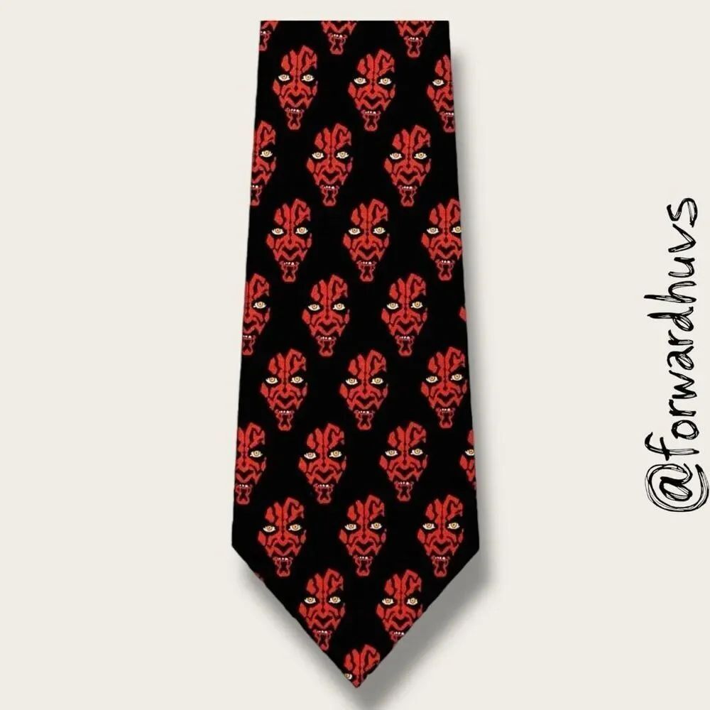 Star Wars Darth Maul Pattern Ties Neck Tie